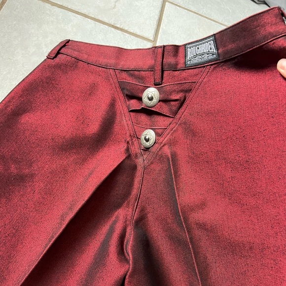 Metallic Red Rough Rider Jeans - Picture 2 of 6